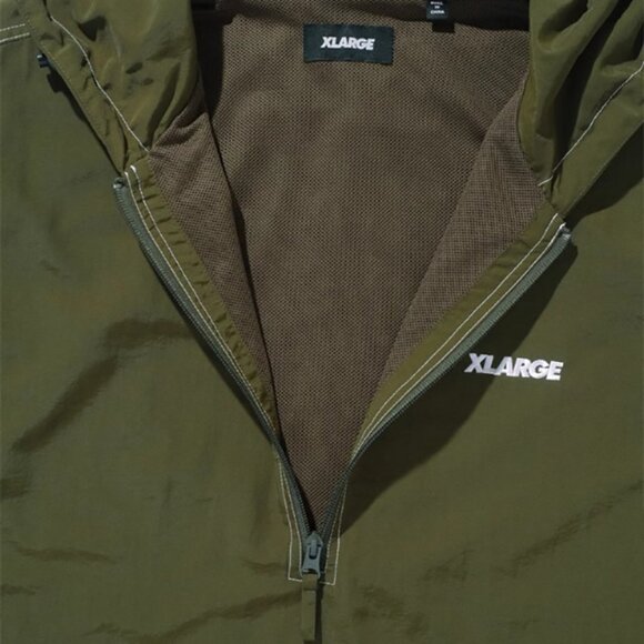 Contrast Stitched Nylon Hooded Jacket Men's - Picture 3 of 7